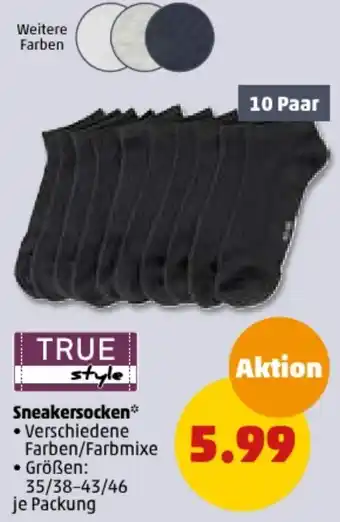 PENNY TRUE style Sneakersocken Angebot