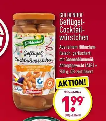 Aldi Nord Güldenhof Geflügel Cocktailwürstchen Angebot