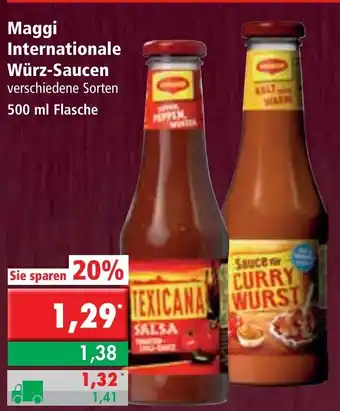 L. STROETMANN GROSSMARKT Maggi Internationale Würz Saucen 500ml Angebot