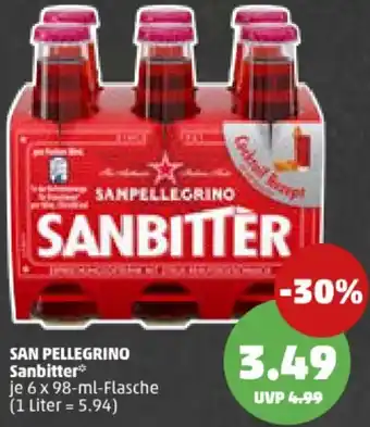 PENNY SAN PELLEGRINO Sanbitter 6 x 98-ml-Flasche Angebot