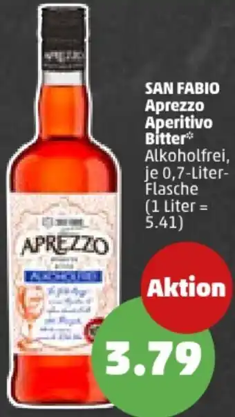 PENNY SAN FABIO Aprezzo Aperitivo Bitter 0,7-Liter-Flasche Angebot
