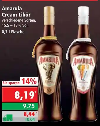 L. STROETMANN GROSSMARKT Amarula Cream Likör 0,7L Angebot