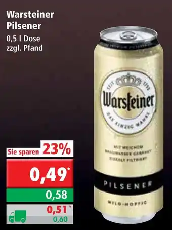 L. STROETMANN GROSSMARKT Warsteiner Pilsener 0,5L Angebot