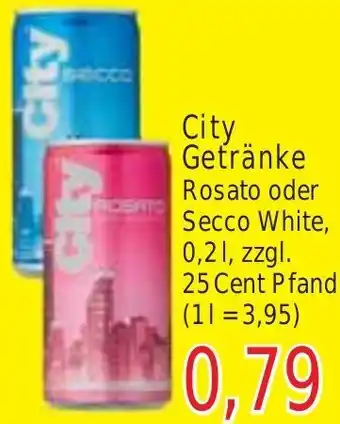 Wiglo Wunderland City Getränke Rosato oder Secco White, 0,2 L Angebot