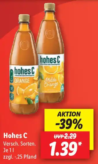 Lidl Hohes C 1 L Angebot