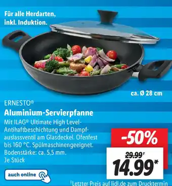 Lidl ERNESTOⓇ Aluminium-Servierpfanne Angebot