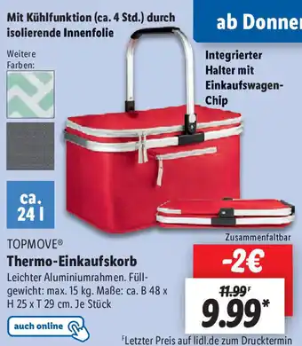 Lidl TOPMOVEⓇ Thermo-Einkaufskorb Angebot