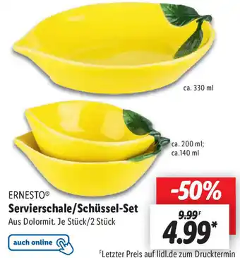 Lidl ERNESTOⓇ Servierschale/Schüssel-Set Angebot