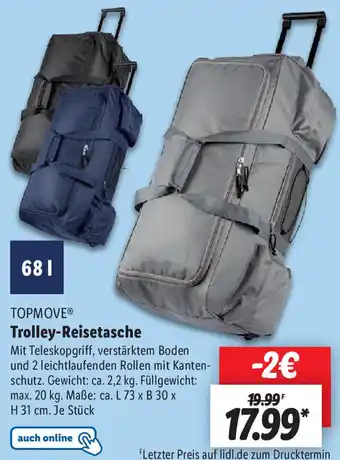 Lidl TOPMOVEⓇ Trolley-Reisetasche Angebot