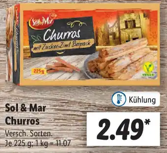 Lidl Sol & Mar Churros 225 g Angebot