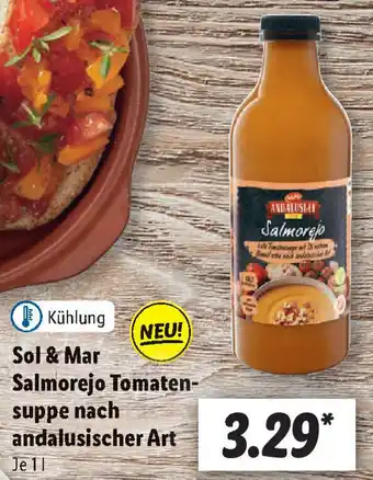 Lidl Sol & Mar Salmorejo Tomatensuppe nach andalusischer Art 1 L Angebot