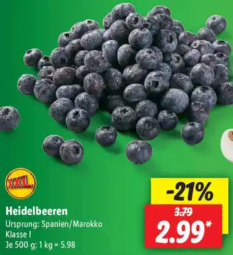 Lidl Heidelbeeren 500 g Angebot