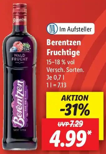 Lidl Berentzen Fruchtige 0,7 L Angebot