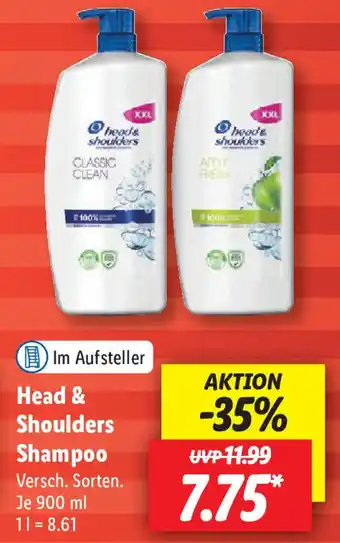 Lidl Head & Shoulders Shampoo 900 ml Angebot