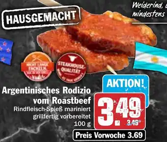 Hit Argentinisches Rodizio vom Roastbeef 100 g Angebot