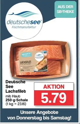 Famila Nord West deutschesee Lachsfilet mit Haut 250-g Angebot