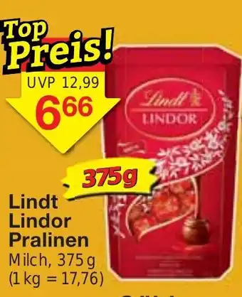 Jawoll Lindt Lindor Pralinen 375g Angebot