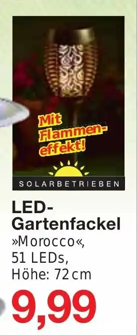 Jawoll LED- Gartenfackel 72cm Angebot