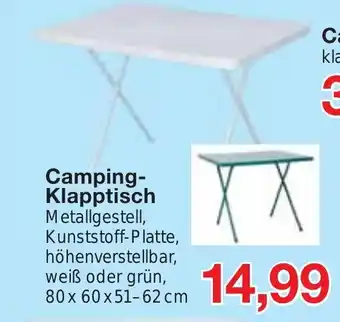 Jawoll Camping-Klapptisch 80x60x51 Angebot