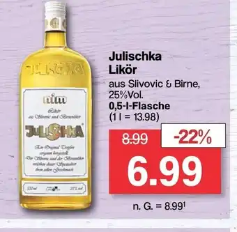 Famila Nord West Julischka Likör 500ml Angebot