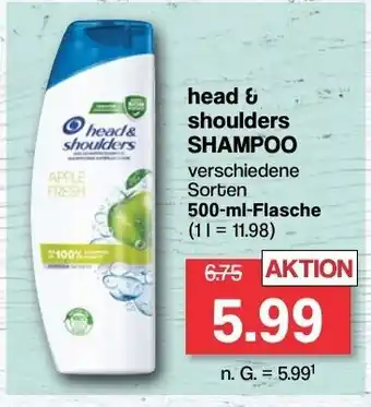 Famila Nord West head & shoulders SHAMPOO 500ml Angebot