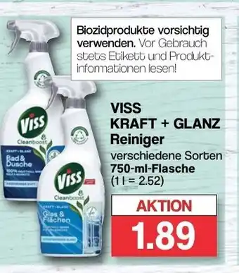 Famila Nord West VISS KRAFT + GLANZ Reiniger 750ml Angebot