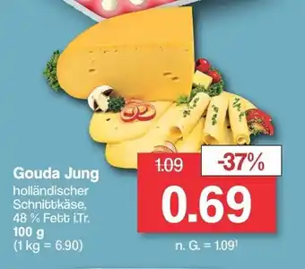 Famila Nord West Gouda Jung holländischer Schnittkäse, 48 % Fett i.Tr. 100 g Angebot