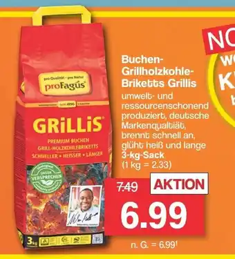 Famila Nord West profagús Buchen-Grillholzkohle- Briketts Grillis 3kg Angebot