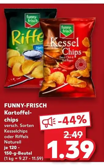 Kaufland FUNNY-FRISCH Kartoffelchips 120-150g Angebot