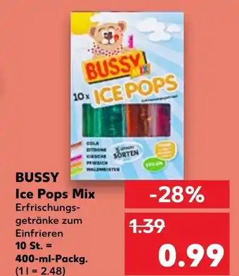 Kaufland BUSSY Ice Pops Mix 400ml Angebot