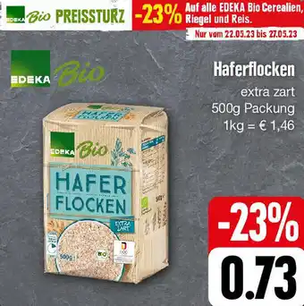 Edeka EDEKA Bio Haferflocken 500g Packung Angebot