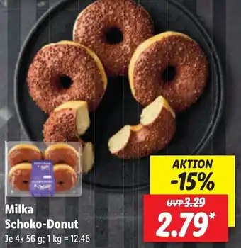 Lidl Milka Schoko-Donut 4x 56 g Angebot