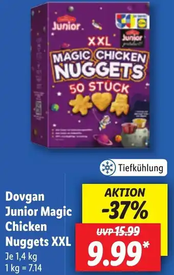 Lidl Dovgan Junior Magic Chicken Nuggets XXL 1,4 kg Angebot