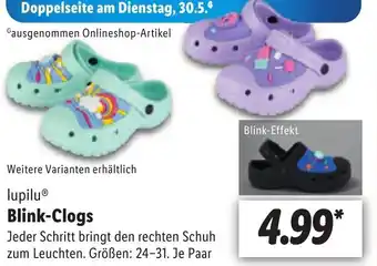 Lidl lupiluⓇ Blink-Clogs Angebot