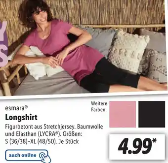 Lidl esmara® Longshirt Angebot