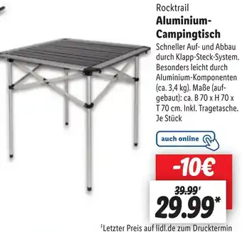 Lidl Rocktrail Aluminium-Campingtisch Angebot