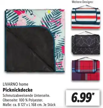 Lidl LIVARNO home Picknickdecke Angebot