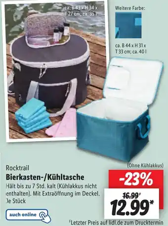 Lidl Rocktrail Bierkasten-/Kühltasche Angebot