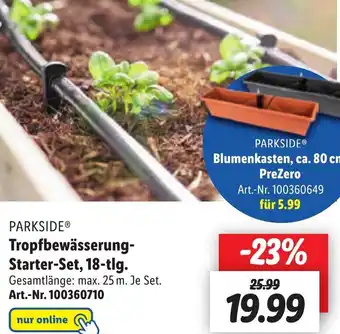 Lidl PARKSIDEⓇ Tropfbewässerung- Starter-Set, 18-tlg. Angebot