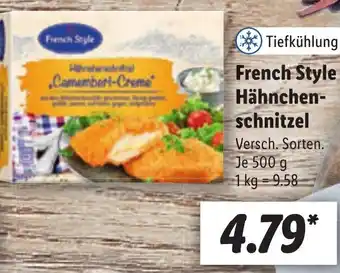 Lidl French Style Hähnchenschnitzel 500 g Angebot