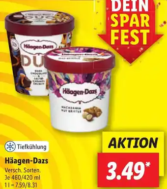 Lidl Häagen-Dazs 460/420 ml Angebot