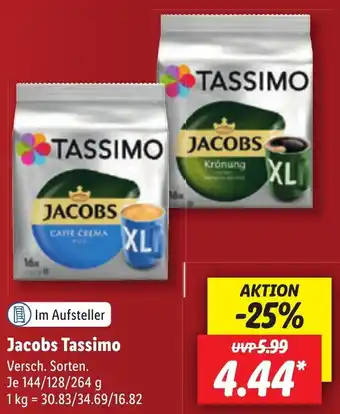 Lidl Jacobs Tassimo 144/128/264 g Angebot