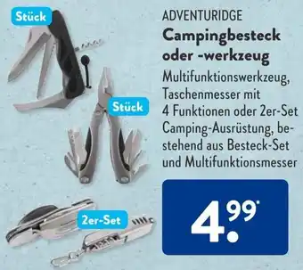 Aldi Süd ADVENTURIDGE Campingbesteck oder -werkzeug Angebot