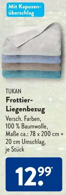 Aldi Süd TUKAN Frottier-Liegenbezug Angebot