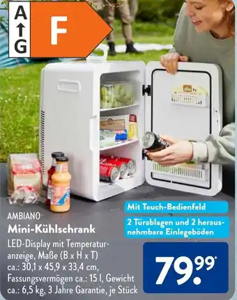 Aldi Süd AMBIANO Mini-Kühlschrank Angebot