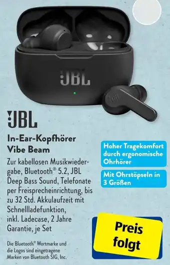 Aldi Süd JBL In-Ear-Kopfhörer Vibe Beam Angebot