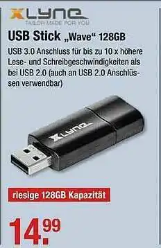 V Markt Usb Stick „wave” 128gb Angebot