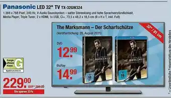 V Markt Panasonic Led 32'' Tv Tx-32GW324 Angebot