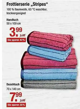 V Markt Frottierserie „stripes” Angebot