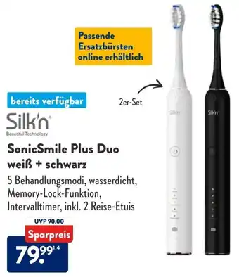 Aldi Süd Silk'n SonicSmile Plus Duo weiß + schwarz Angebot